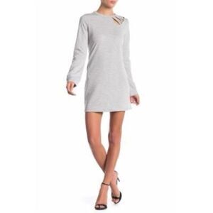 Material Girl Cutout Sweatshirt Dress Heather Grey L at Hautelook - Womens Casua